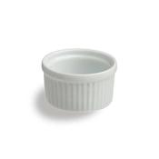 RAMEQUIN COSTOLATO cm.8 porcellana bianca PL-COOK