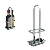 STAND OLIO ACETO per bottiglie quadre cl.50 ACCIAO INOX