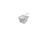 MINI CESTINO PER FRITTI quadro cm.12x12x7h ACCIAIO INOX