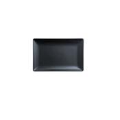 PIATTO PIANO RETTANGOLARE cm.20X13 nero LONDON