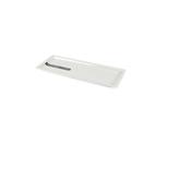 PIATTO RETTANGOLARE cm.17,8x9x1,8h porcellana JUSTWHITE