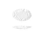 PIATTO OVALE cm.38x24,4 porcellana bianca ROCK