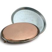 TEGLIA PER FARINATA cm.40x2h con orlo RAME STAGNATO