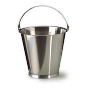 SECCHIO GRADUATO lt.12 con manico ACCIAIO INOX
