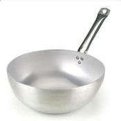 WOK FONDO SVASATO cm.32x11h ALLUMINIO INDEFORMABILE 5mm