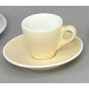 TAZZA CAFFE' CON PIATTO cl.7 porcellana AVORIO BREAKFAST 390/390