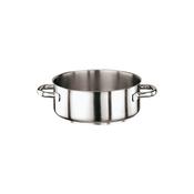 CASSERUOLA BASSA 2 MANICI cm16x6,5 lt1,3 acciaio SERIE 1000