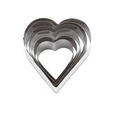 TAGLIAPASTA CUORE 6 pezzi  ACCIAIO INOX