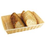 CESTO PANE RETTANGOLARE cm.23x15x7h beige POLIPROPILENE