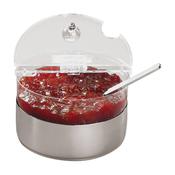 CIOTOLA REFRIGERATA cm.14x9h lt.0,60 acrilico ACCIAIO INOX