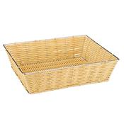 CESTO PANE cm.32,50x26,5x8h beige POLY RATTAN