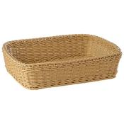 CESTA PORTAPANE cm.40x30x10h beige POLYRATTAN