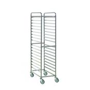 CARRELLO 18 TEGLIE GN 1/1 ACCIAIO INOX ingresso lato corto