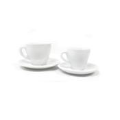 TAZZA CAFFE' CON PIATTO cm6,6.x.6,2h cl.8,7 porcellana MINHO