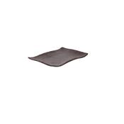 PIATTO RETTANGOLARE cm34x23x3 melamina caffè TERRA COLLECTIO