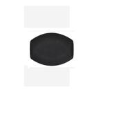 VASSOIO RETTANGOLARE cm38,5x15x2h METALLIC BLACK JAP