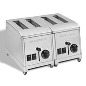 TOSTAFETTE 4 POSTI INOX 2,4KW !