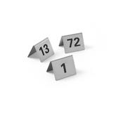 TARGHETTA NUMERAZIONE TAVOLI dal 13 al 24 ACCIAIO INOX