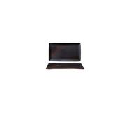 VASSOIO RETTANGOLARE cm34x19,7x1,9h porcellana AMAZON ROSSO